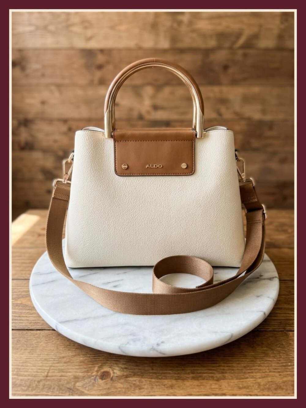 Women's Synthetic Satchel Bag Small 3 Compartment Casual Day Night